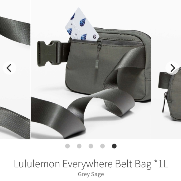 NWOT Lululemon everywhere belt bag 1L grey sage - Picture 3 of 6